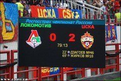 Локомотив Москва - ЦСКА. 0-2