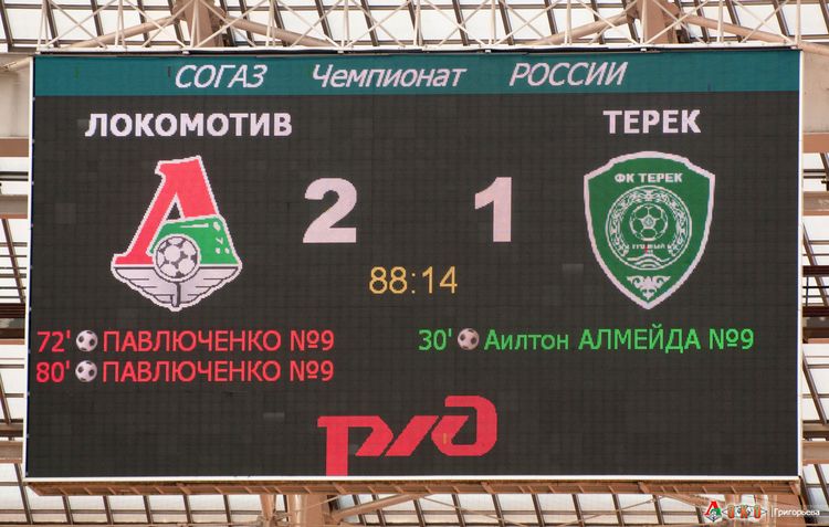 ФК Локомотив - ФК Терек 2-1