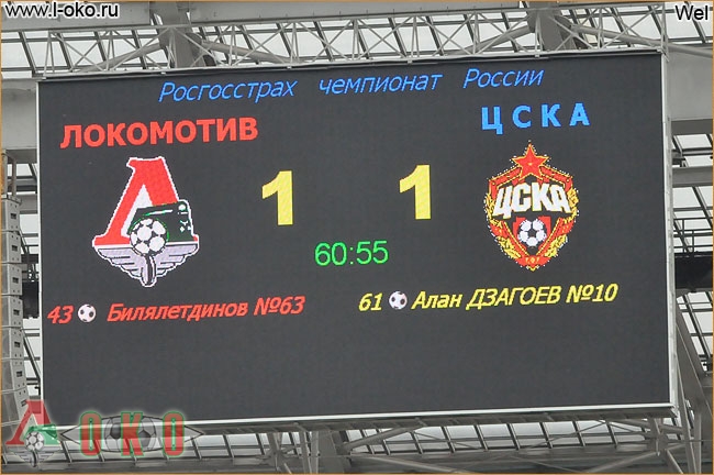 Локомотив - ЦСКА 2-1