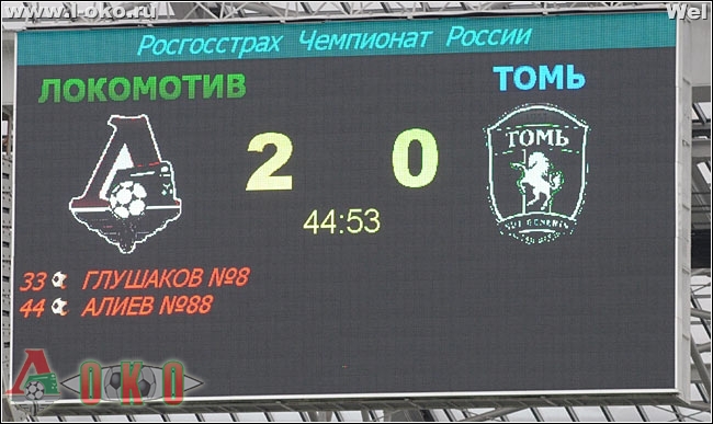 Локомотив Москва - Томь Томск 2-1